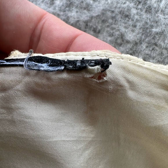 Vintage boho camisole with crochet top and flowy bottom. No size tag. - Picture 14 of 15